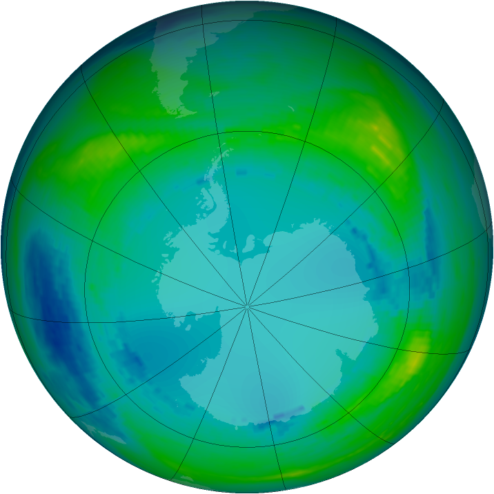 Ozone Map 1990-08-06